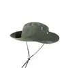 Sombrero de Pescador con Cordón Grueso para Niños, Sombrero de Verano para Exteriores, Montañismo, Pesca, Protector Solar, Sombrero de Vaquero Occidental para Hombres