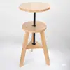 Taburete de Pintura de Madera Giratorio Elevable de Madera Caballete Tablero de Dibujo Silla de Pintura Elevable Taburete de Arte para Estudio