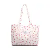 Bolsa de Lona Grande Capacidade Feminina 2025 Nova Bolsa de Mão/Ombro de Tecido para Trabalho para Estudantes Universitários para Aula Bolsa Tote para Deslocamento