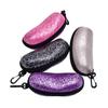 Estuche con cremallera para gafas de sol de cacahuete, estuche para gafas con cremallera multicolor de EVA, estuche para gafas de sol de tela Oxford