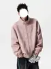 Chaqueta de Cuero PU Retro Americana con Cuello Alto para Hombre Otoño de Gama Alta Canalla Fresca Biker Chaqueta de Béisbol Chaqueta Casual de Trabajo