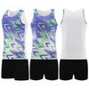 Nuevo Traje de Atletismo para Mujer Chaleco de Entrenamiento Shorts Correr Maratón Secado Rápido Examen Físico Uniforme de Equipo Deportivo de Competición