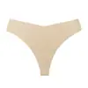 Tanga de Hilo para Mujer Sin Costuras Estilo Europeo y Americano, de Seda de Hielo, Secado Rápido, Transpirable, de Tiro Bajo, con Refuerzo de Algodón Puro
