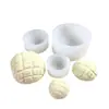 Molde de Silicone para Pão de Abacaxi Simulado DIY Fondant Bolo Chocolate Gesso Vela Aromaterapia Sabão Artesanal Molde de Cozimento