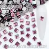 Joias Quadradas para Nail Art 4mm Flats Quadrados Fundo Plano Diamante de Formato Especial Pequeno Estilo Vermelho Quente Acessórios de Diamante para Nail Art Vestíveis Atacado