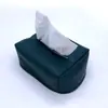 Caja de Pañuelos para Coche de Cuero con Sensación de Piel PU Caja de Pañuelos para Coche Estilo Crema Caja para Reposabrazos Parasol Caja de Pañuelos para Asiento