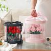 Ensamblaje de Bloques de Construcción DIY Cubo Abrazador de Rosas para Niñas para Expresar Su Confesión, Cumpleaños, Día de San Valentín, Día de San Valentín Chino Caja de Regalo 520