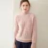Tejidos de Cachemir 2026 para Mujer, Nuevo Estilo Otoño e Invierno, Suéter de Cuello Alto Medio, Corte Holgado, Adelgazante, Engrosado, Prenda Base para Mujer