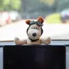 Linda Decoración de Palanca de Cambios de Coche con Perro, Adorno Personalizado de Peluche para Interior de Coche, Decoración Creativa para Coche