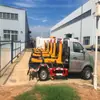 Fabricante de Camión de Basura Changan de 4 Ruedas con Placa Azul y Brazo de Gancho Cuadrado de 3 Puntos Ahora Suministra Directamente Motor Dongan de 122 Caballos de Fuerza con Aire Acondicionado