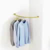 Colgador de Ropa Montaje en Esquina de Pared Sin Taladro Triángulo Ahorrador de Espacio Doméstico Colgador de Ropa Almacenamiento en Esquina de Pared Perchero para Ropa y Sombreros