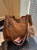 Bolso Retro de Hombro Único para Axila 2025 Nuevo Gran Capacidad Moda Bolso Hobo Bolso de Cuerda Bolso Cruzado con Cadena para Mujeres