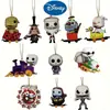 2024 Transfronterizo Nuevo Jack y Sally Pesadilla Navidad Joyería Colgante Acrílico Colgante Plano