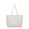 Bolsa de ombro retrô de grande capacidade estilo coreano 2026, perfeita para a escola, o trabalho e o uso diário; uma bolsa tote minimalista e estilosa com um design único