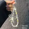 Nueva Cadena de Cristal de Lujo con Lazo para Teléfono Correa de Muñeca Funda de Teléfono Lanyard Colgante de Bolso Llavero Anti-Pérdida