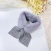Cachecol de Tricô Infantil Cor Pura Outono e Inverno, Cachecol Quente de Pelúcia para Bebê, Cachecol Fofo para Meninos e Meninas, Crianças de Tamanho Pequeno e Médio