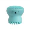 Amazon Explosões Multicolorido em estoque Silicone Pequeno Polvo Escova Facial Limpeza Profunda Esponja Medusa Escova de Limpeza