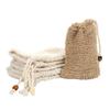 Bolsa de Malha Espumante de Algodão e Linho, Saco de Sabonete Natural, Malha Espumante para Sabonete, Malha Espumante, Saco Toalha de Banho, Saco de Banho de Sisal Râmico