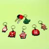 Llavero colgante de PVC navideño, regalo publicitario, bonita joyería, accesorios para muñecas, fábrica en stock