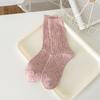 Calcetines de lana para mujer otoño e invierno calcetines de moda cálidos calcetines de tubo hilo de punta calcetines de lana gruesos calcetines de moda para mujer