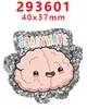 Accesorios Acrílicos de Dibujos Animados con Purpurina Transfronterizos Accesorios de Joyería DIY de Resina Parche Pasador Pasador Gt-Y-293474