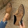 Zapatos de talla grande de comercio exterior para mujer, primavera y otoño 2024, nuevos zapatos casuales de mujer de moda europea y americana con tacón grueso y encaje frontal