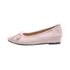 Sapatos femininos de bico redondo que aumentam a altura 2026 novo outono sola macia sapatos de casamento vermelhos sapatilhas francesas mocassins baixos