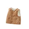 Roupa Infantil 120g Colete de Algodão Acolchoado Quente Outono e Inverno Bebê Sem Mangas Colete Espessado Colete para Bebê