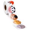 Rollo de 500 pegatinas de 3,8 cm para recompensas de juguetes infantiles, etiquetas decorativas de papelería de oficina
