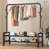 Perchero de pie para ropa, dormitorio, hogar, tendedero removible, estante de almacenamiento, dormitorio, dormitorio estudiantil, mesita de noche, perchero simple