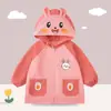Mono de Plumón para Niños Ropa Exterior Anti-Manchas para Niños Medianos y Grandes con Capucha Cremallera Ropa de Uso Diario Otoño e Invierno para Bebé Ropa Protectora