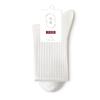 Meias Femininas 100% Algodão para Outono e Inverno, Antibacterianas, Anti-Pilling, Absorventes de Suor, Meias Casuais de Cano Médio, Tendência Atacado