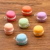 Colgante de resina para hacer tú mismo, 7 colores, 14 x 17 mm, con forma de hamburguesa, galleta y macarrón de doble color, para equipaje