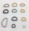Ventas Directas de Accesorios de Herrajes para Equipaje de Fabricantes, Varias Especificaciones y Colores en Stock, Hebillas D de Alambre de Hierro, Hebillas Semicirculares