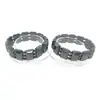 Pulsera de Cuentas Estéreo de Piedra Biliar Negra No Magnética al por Mayor Pulsera Unisex Pulsera para el Cuidado de la Salud Accesorios de Joyería DIY