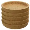 Paquete de Cinco Posavasos de Corcho Esterilla para Té Esterilla Aislante Térmico Portavasos para Taza de Té Estilo Europeo Tridimensional Antideslizante Antiescaldado Esterilla para Tazón Creativo Manteles Individuales