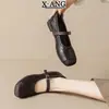 Zapatos Mary Jane cuadrados de estilo vintage en piel con una sola tira, zapatos para mujer con suelas blandas que no cansan los pies, adecuados para ir al trabajo