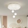 Lámpara de Techo Cream Estilo Francés de Espectro Completo para Protección Ocular para Estudio y Dormitorio, Nuevo Modelo 2026 Lámpara Colgante con Lazo para Habitación Infantil