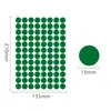 Etiqueta Colorida A5 com Pontos 15mm PVC Impermeável Manuscrita em Branco Colorida Classificação de Armazém Adesivo Vinílico Redondo