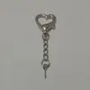 Pequeña hebilla en forma de C llavero de forma especial hebilla de perro de metal accesorios para joyería DIY colgante con anillo de 8 palabras llavero
