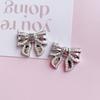 Estilo Xiao Xiang Plata Taladro Conejo Lazo Joyería Accesorios DIY Pegamento de Gota Carcasa de Teléfono Móvil Flor de Zapato Accesorios Material
