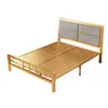 Cama de Hierro Forjado para Uso Doméstico, Cama Matrimonial para Dormitorio Principal, Cama Individual para Apartamento de Estudiantes, Cama con Estructura de Hierro para Vivienda de Alquiler, Cama de Hierro