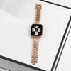 Adecuado para Correa de Apple Watch, Metal Iwatchs110, Correa de Cinco Eslabones Incrustada con Diamantes, Aleación de Zinc, Modelo Popular de Venta Transfronteriza