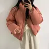 Jaqueta de inverno feminina coreana, corte solto, acolchoada com algodão preenchido à mão, casaco curto casual e versátil, estilo ins 25584