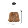 Lámpara colgante de bola de fieltro color crema con hilo de algodón estilo francés para sala de estar, comedor, dormitorio principal, estudio, luminaria de estilo bohemio