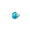 Brincos de Nariz com Haste de Titânio F136 Opala Gelatinosa Aurora Bola Piercing Corporal de Liga de Titânio G23 Haste de Osso da Orelha