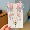 Accesorios para el Cabello de la Dinastía Han para Niñas, Tocado de Estilo Antiguo, Nueva Cadena para la Frente Chinoiserie, Borla de Princesa Súper Hada, Accesorios para el Cabello para Niños