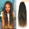 Cabelo de Crochê para Comércio Exterior, Dreadlocks 22 polegadas Feizi Rio Deusa Locs Cabelo de Crochê