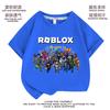 Ropa de Roblox, camiseta de verano de manga corta para niños, ropa para niños, camiseta de fondo para niños y niñas de tallas medianas y grandes