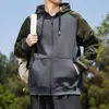 Sudadera para Hombre 2025 Otoño e Invierno Nuevo Color Combinado con Capucha Estilo Retro Americano Tendencia Camuflaje Sudadera para Hombre Venta al por Mayor